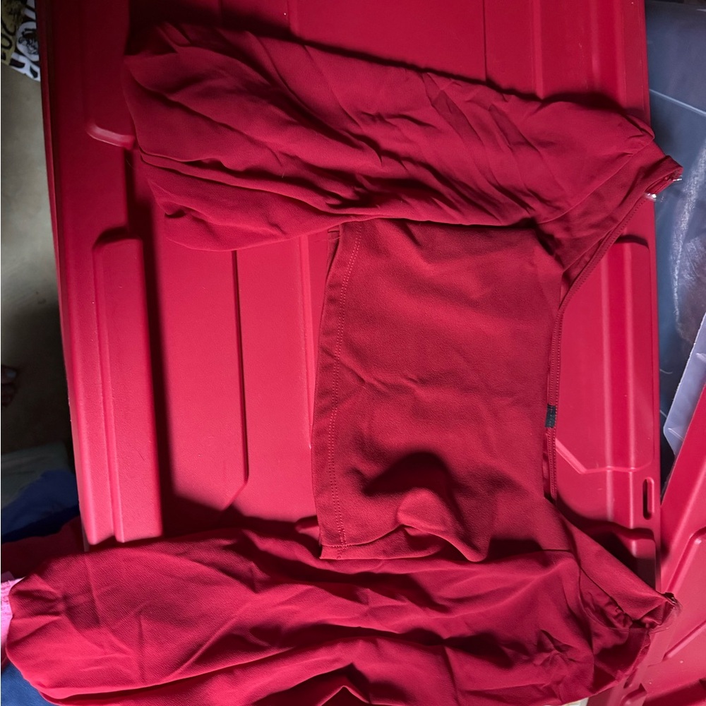 Windsor Red Long Sleeve Top